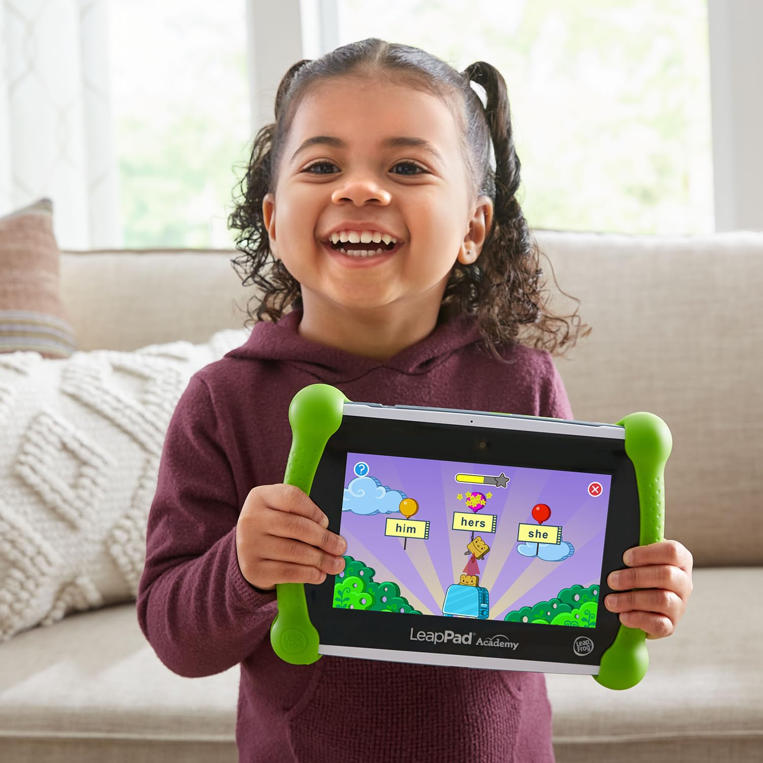 LeapFrog tablet mostrando catálogo de juegos y eBooks para ampliar contenidos