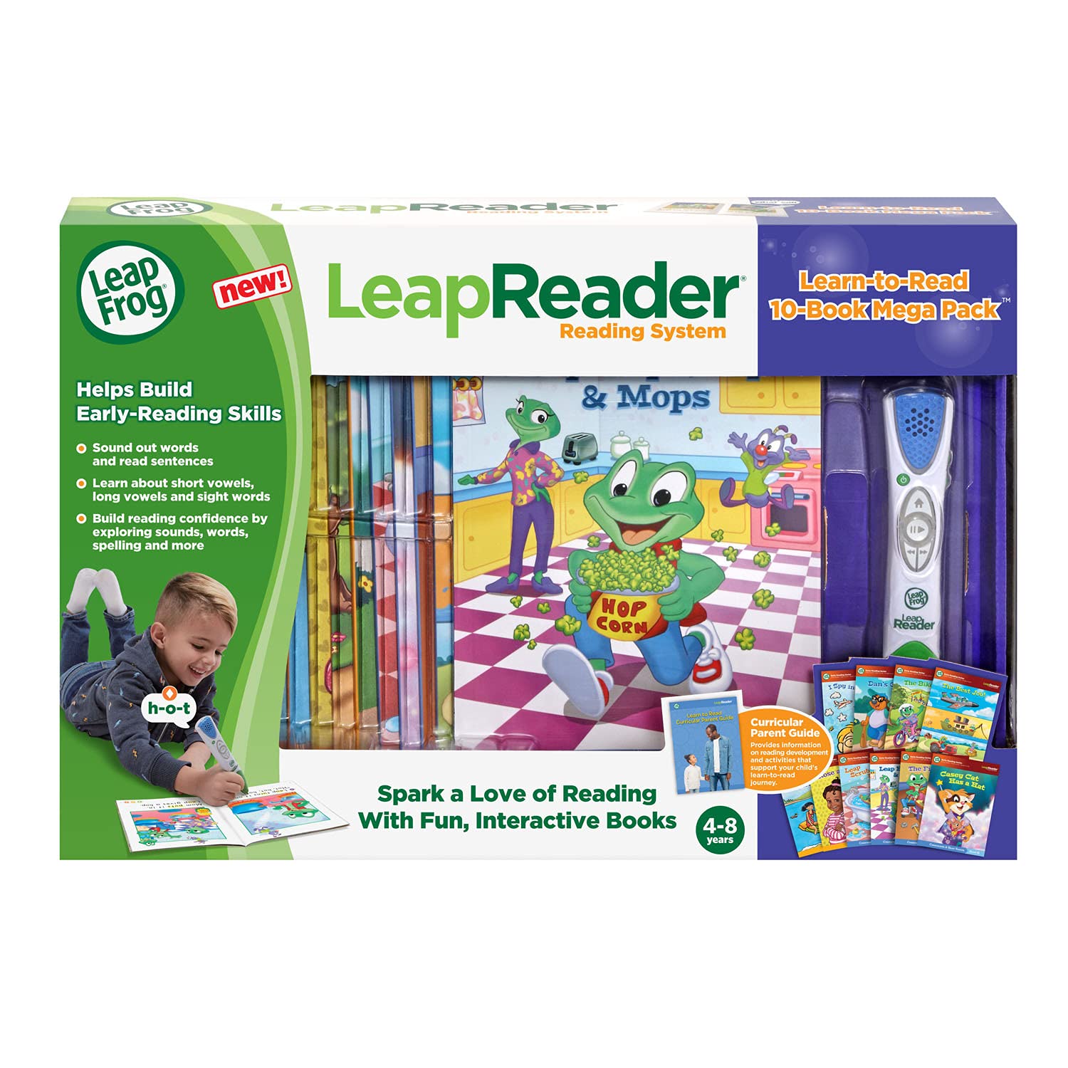 LeapFrog pluma junto a una regla para mostrar tamaño y facilidad de uso