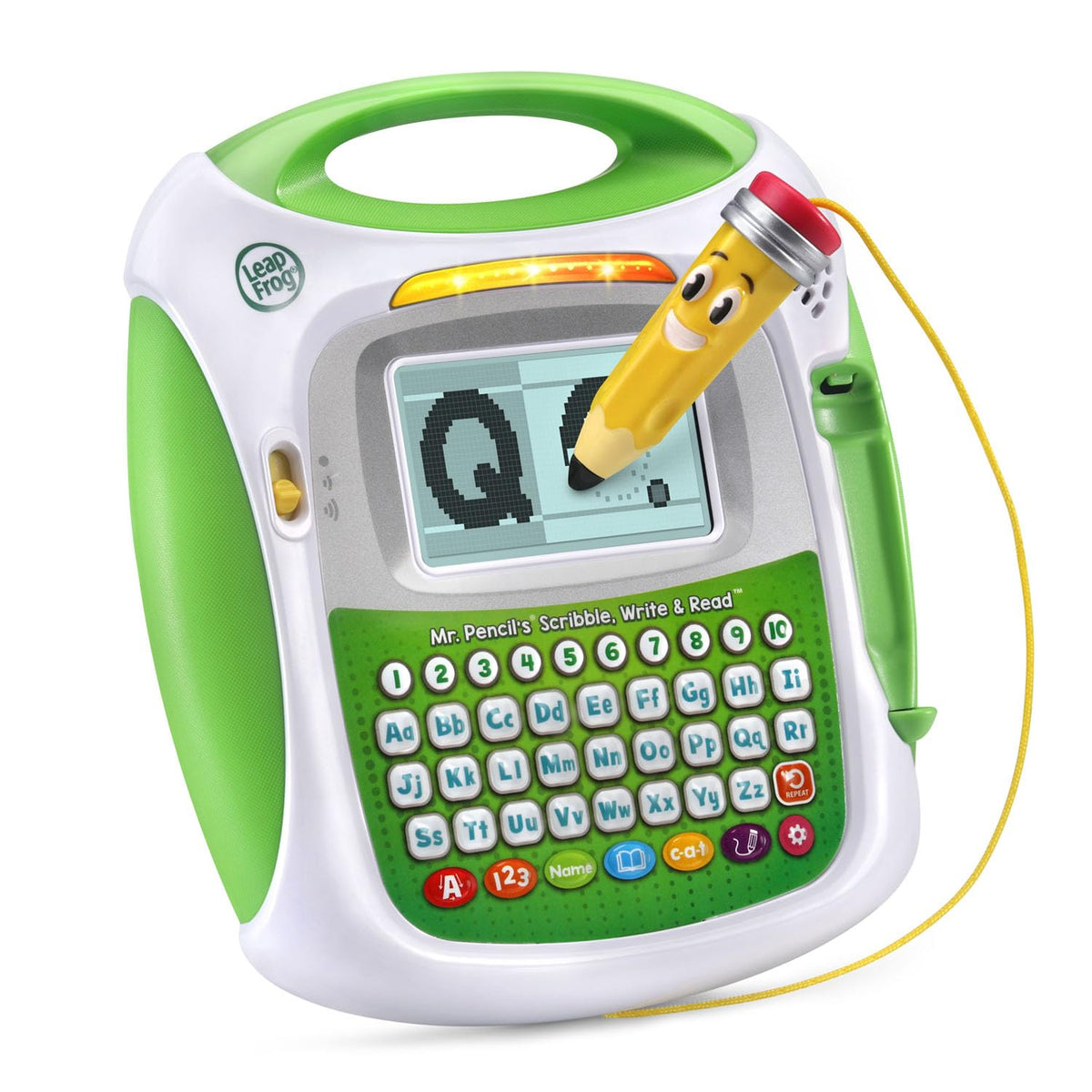 LeapFrog caja frontal del producto mostrando el juguete y beneficios educativos