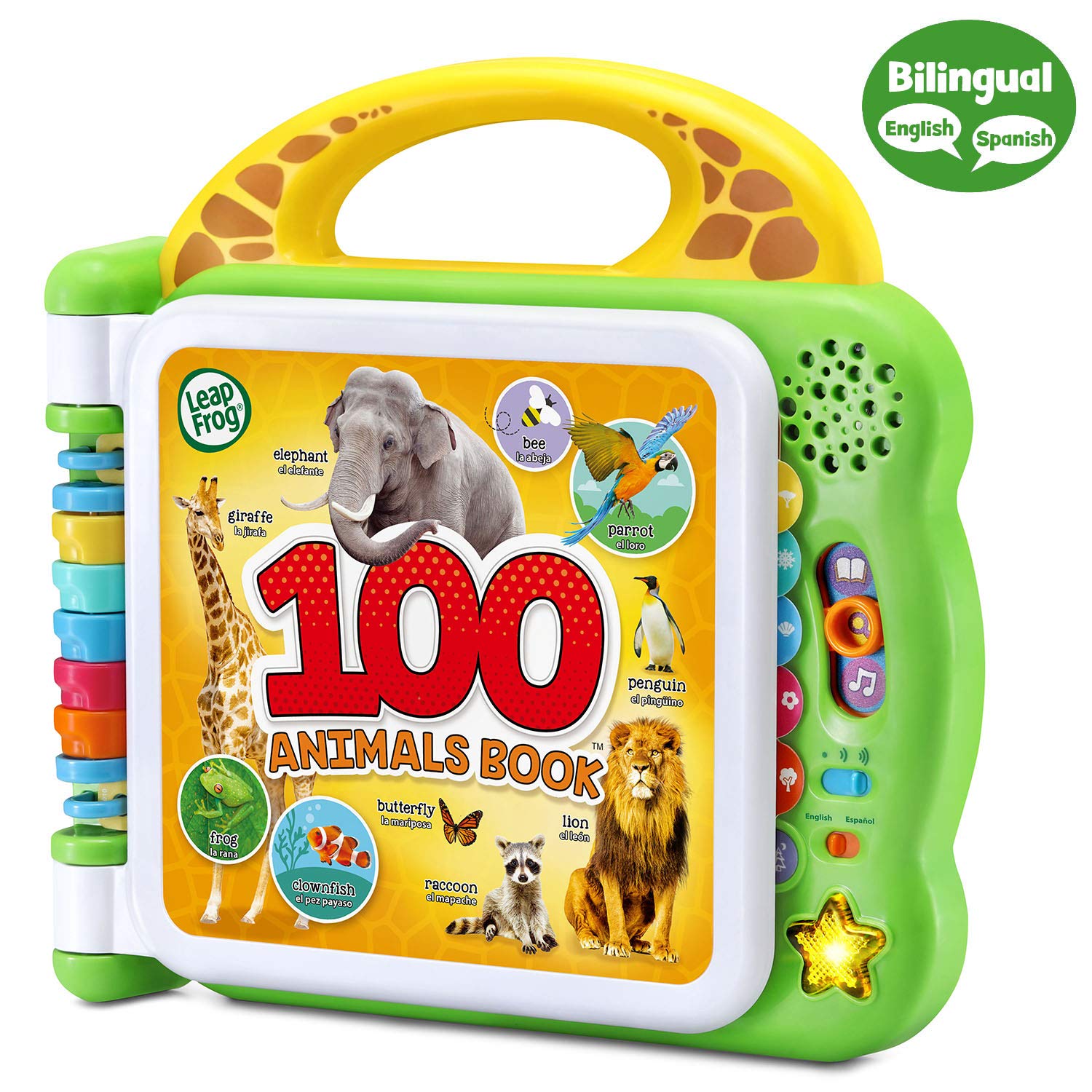 LeapFrog detalle de páginas dobles y textura táctil que facilita manipulación