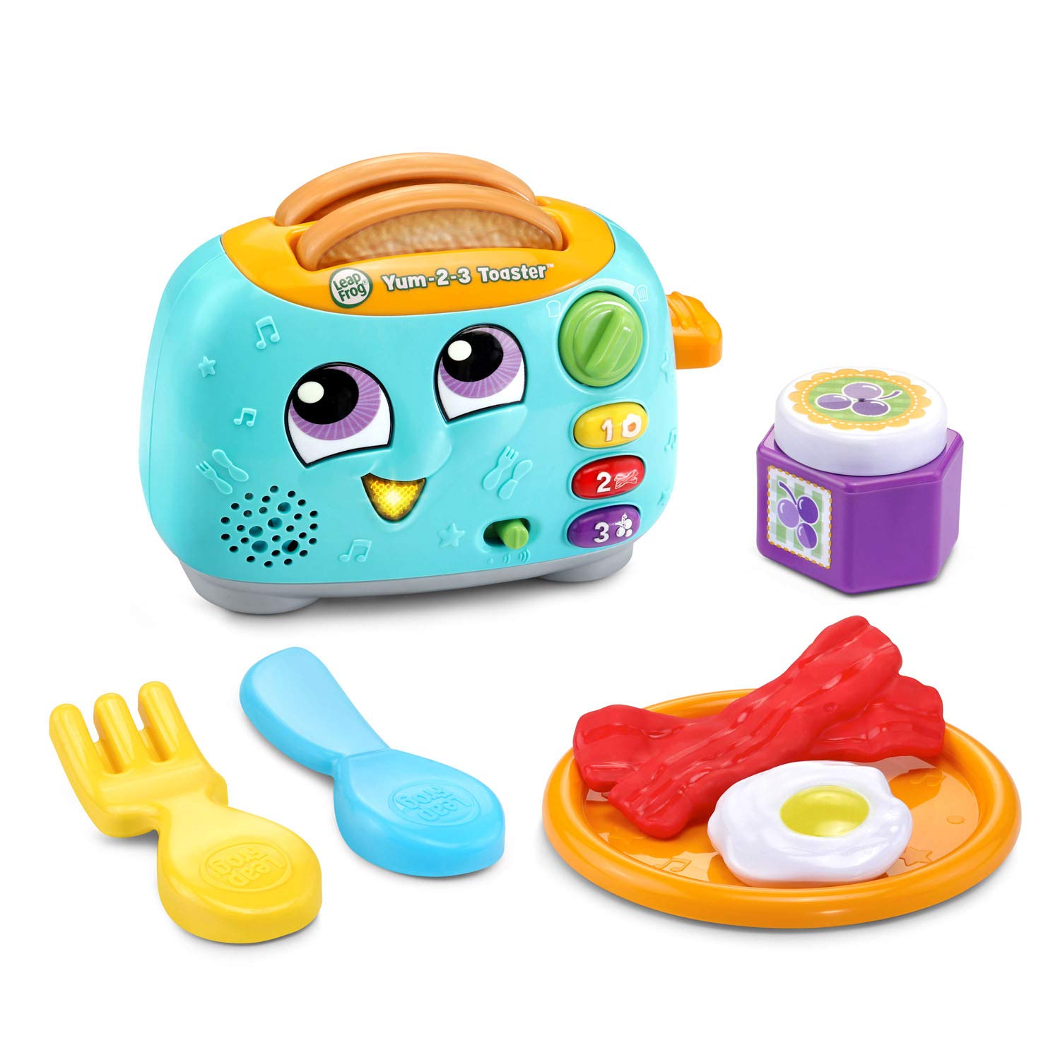 LeapFrog detalle del mecanismo tipo campana que simula el pop, interacción divertida
