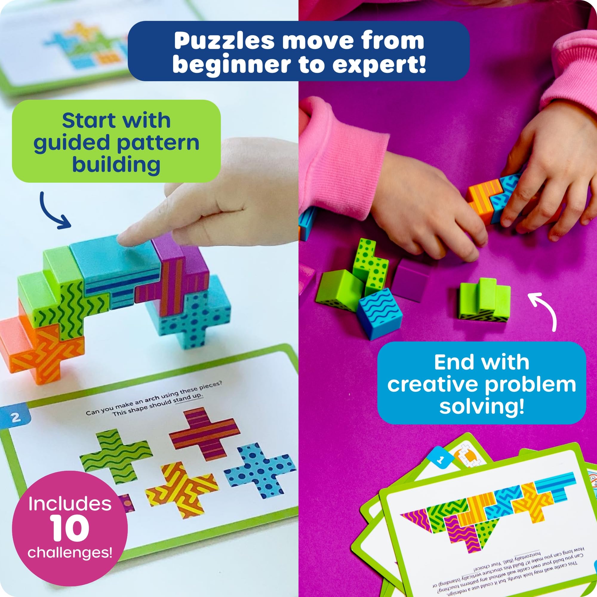 Learning Resources niño usando el juego fomentando concentración y lógica práctica