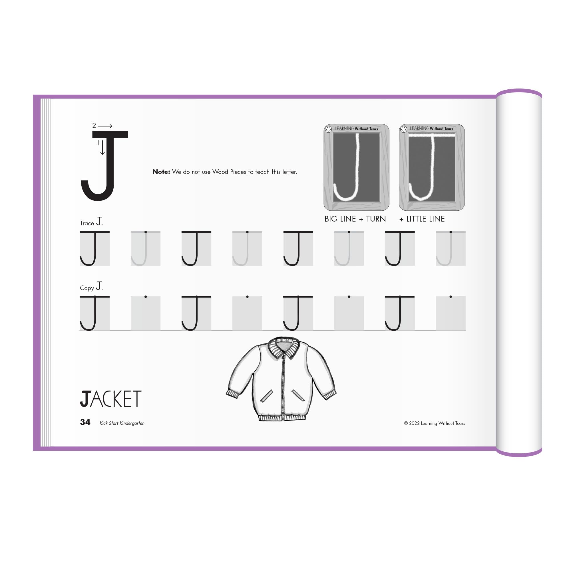 Learning Without Tears cuaderno en manos de un niño, fomenta práctica independiente