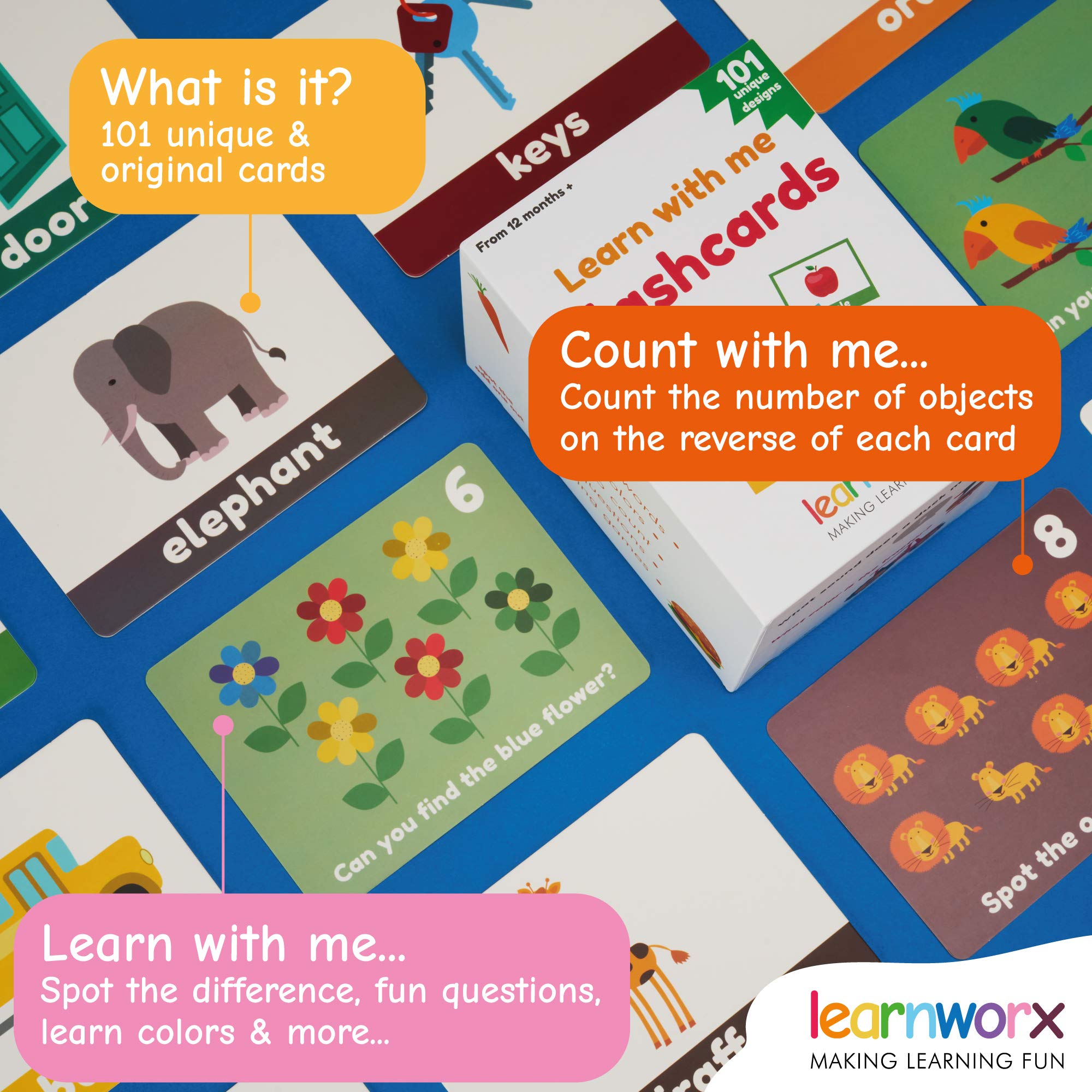 LearnWorx textura de cartón grueso fácil de limpiar y resistente al uso infantil