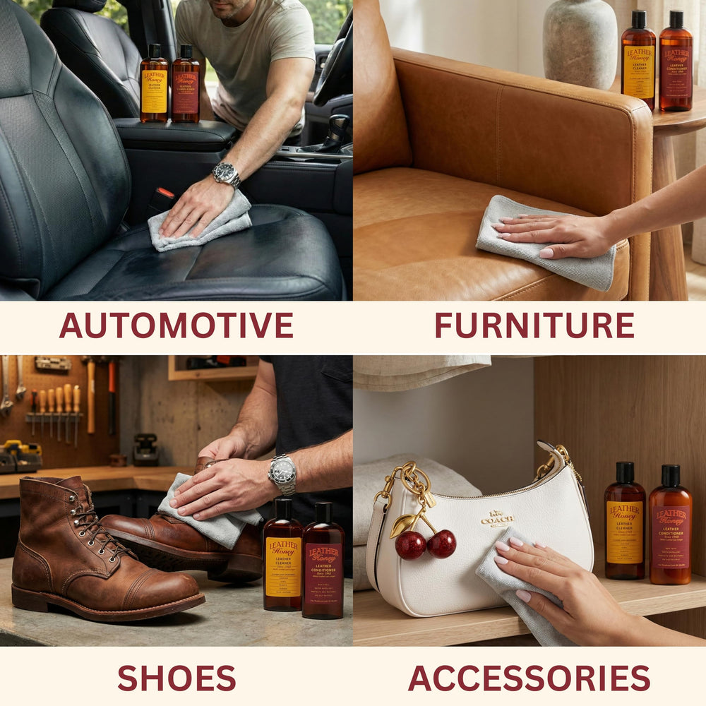 Leather Honey textura del acondicionador en primer plano para hidratación profunda