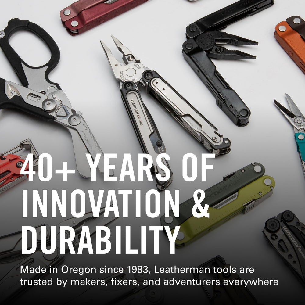 Leatherman Wingman cerca de regla grabada para mediciones rápidas