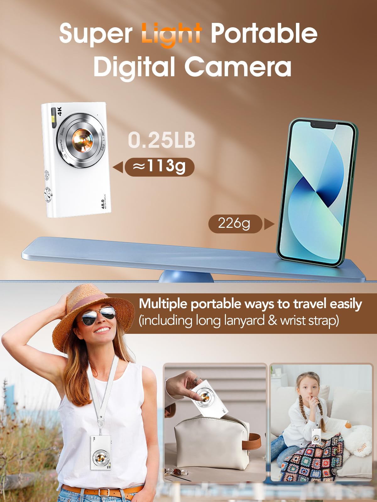 Lecnippy comparación de tamaño en mano ideal para viajar