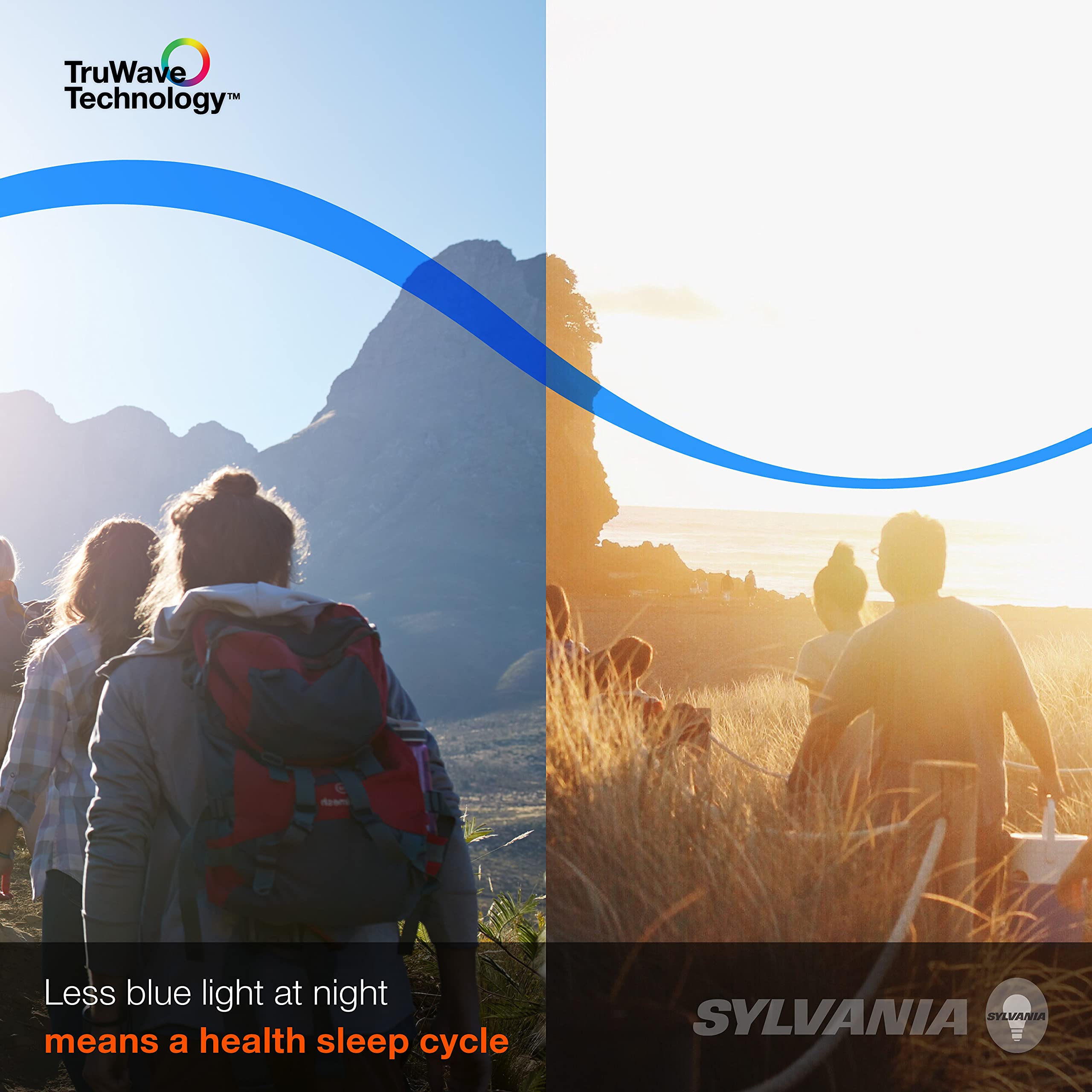 LEDVANCE primer plano del cristal claro de la bombilla y difusión uniforme