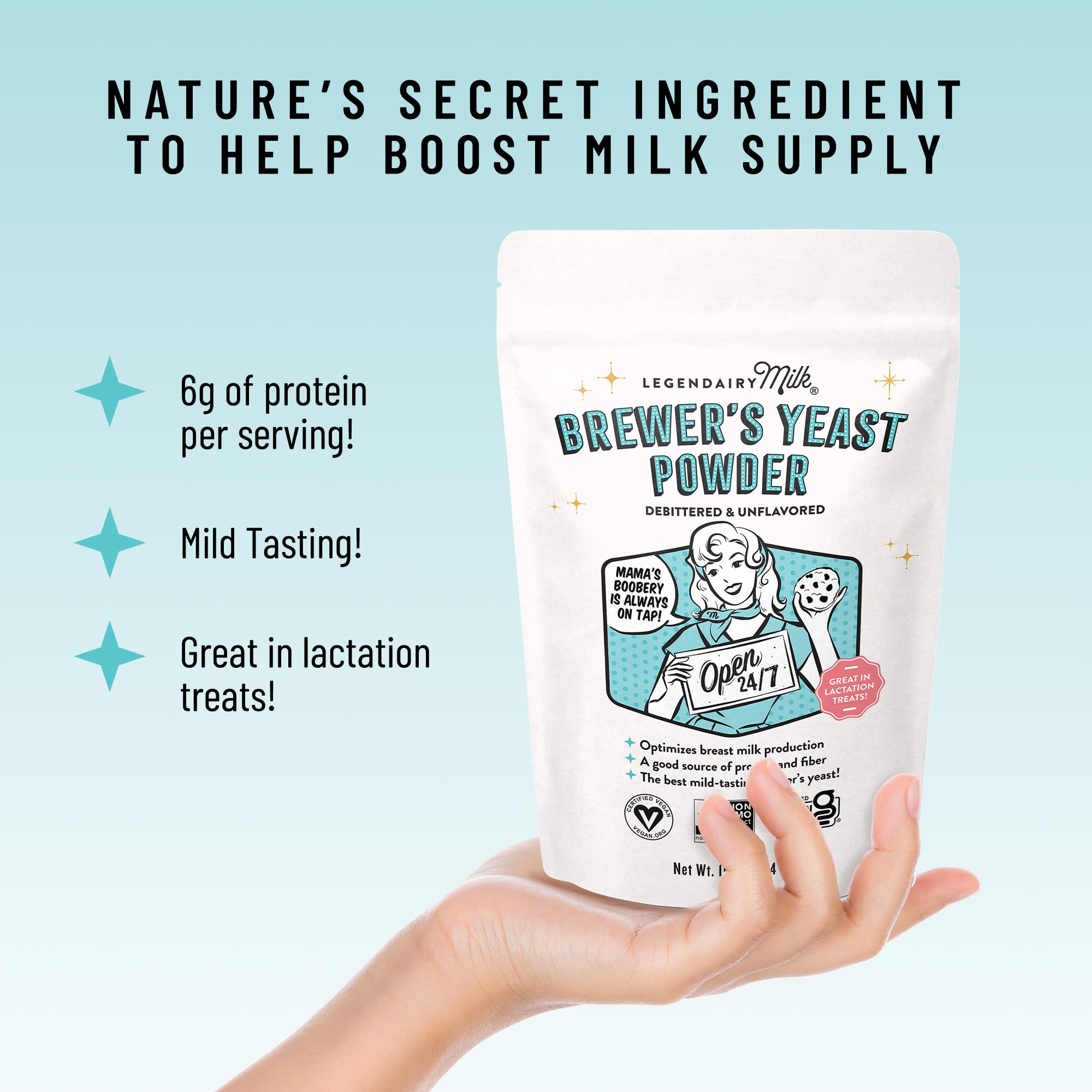 Legendairy Milk galletas de lactancia servidas, ilustrando uso en recetas nutritivas