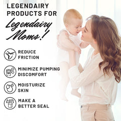 Legendairy Milk textura en gota que muestra fórmula ligera