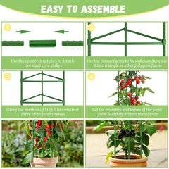 Legigo connecting pipes used to extend height for taller plants
