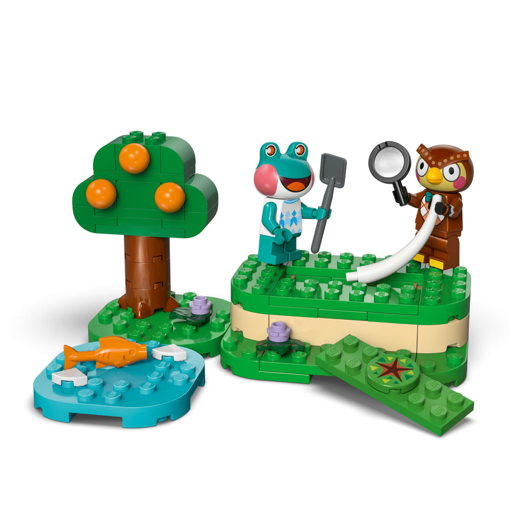 LEGO Blathers’s Museum figuras Blathers y Lily listos para juego creativo