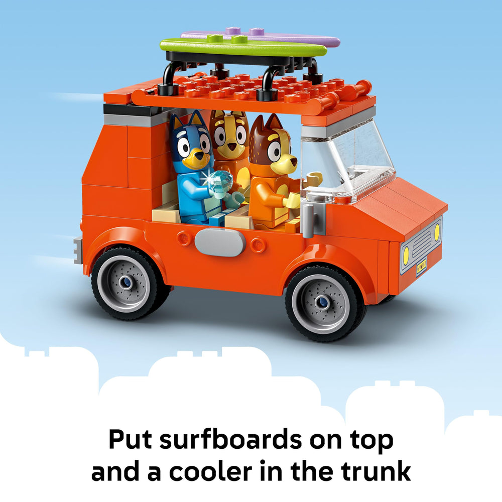 LEGO Bluey primer plano de piezas seguras y fáciles de manipular