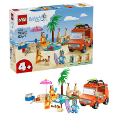 LEGO Bluey coche frontal mostrando espacio para tres figuras y diversión