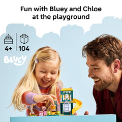 LEGO Bluey primer plano del pelícano giratorio que estimula el juego