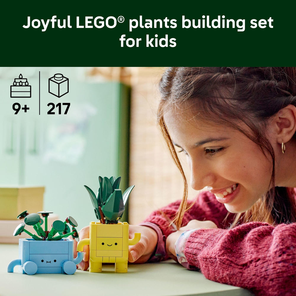 LEGO detalle de hojas de la dracaena resaltando textura y diversión