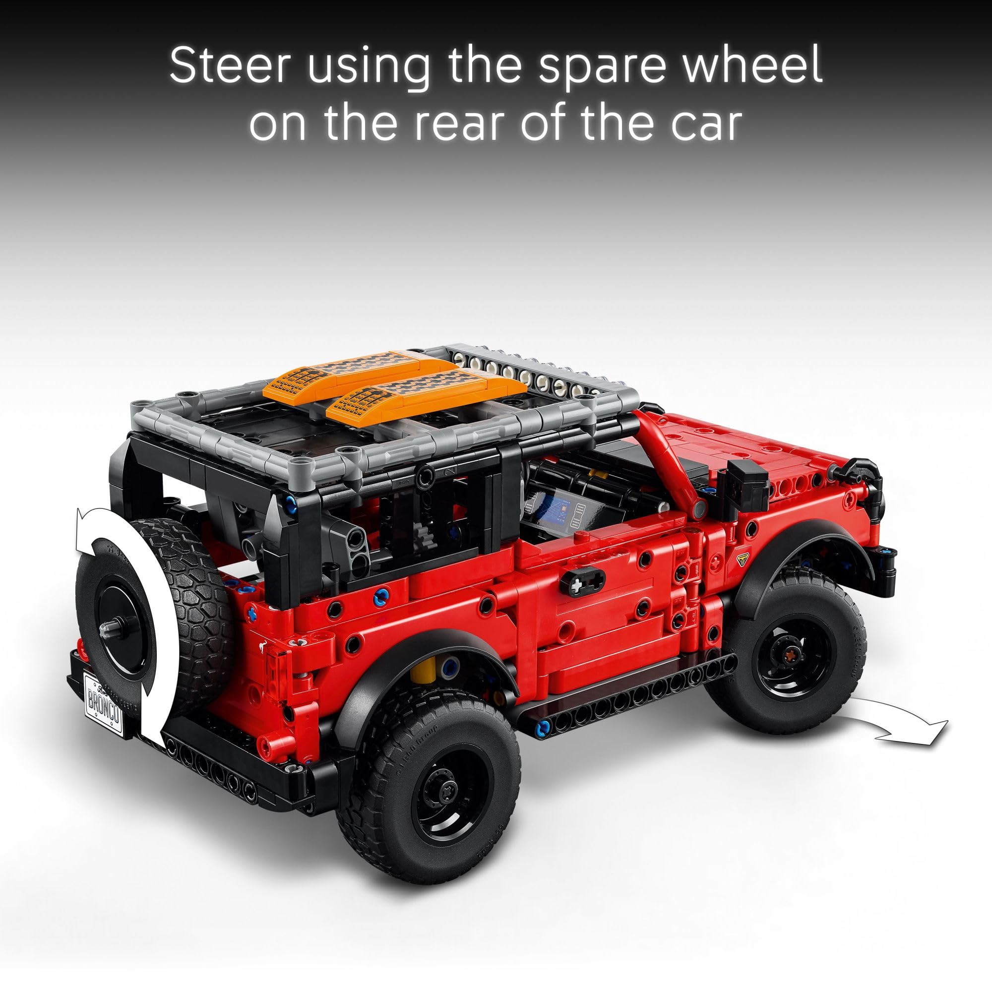 LEGO Ford Bronco baca con planchas de tracción removibles para juego aventurero