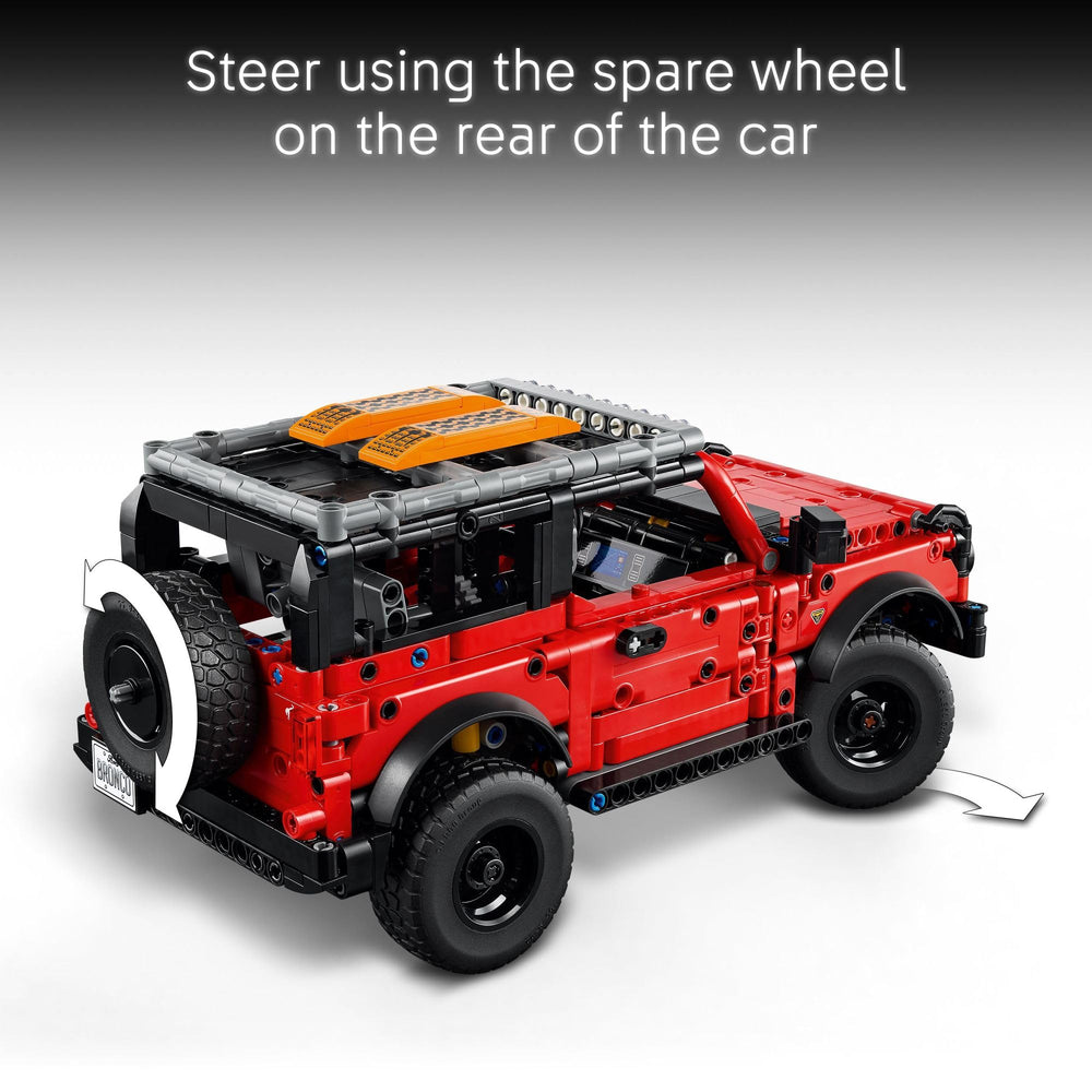 LEGO Ford Bronco baca con planchas de tracción removibles para juego aventurero