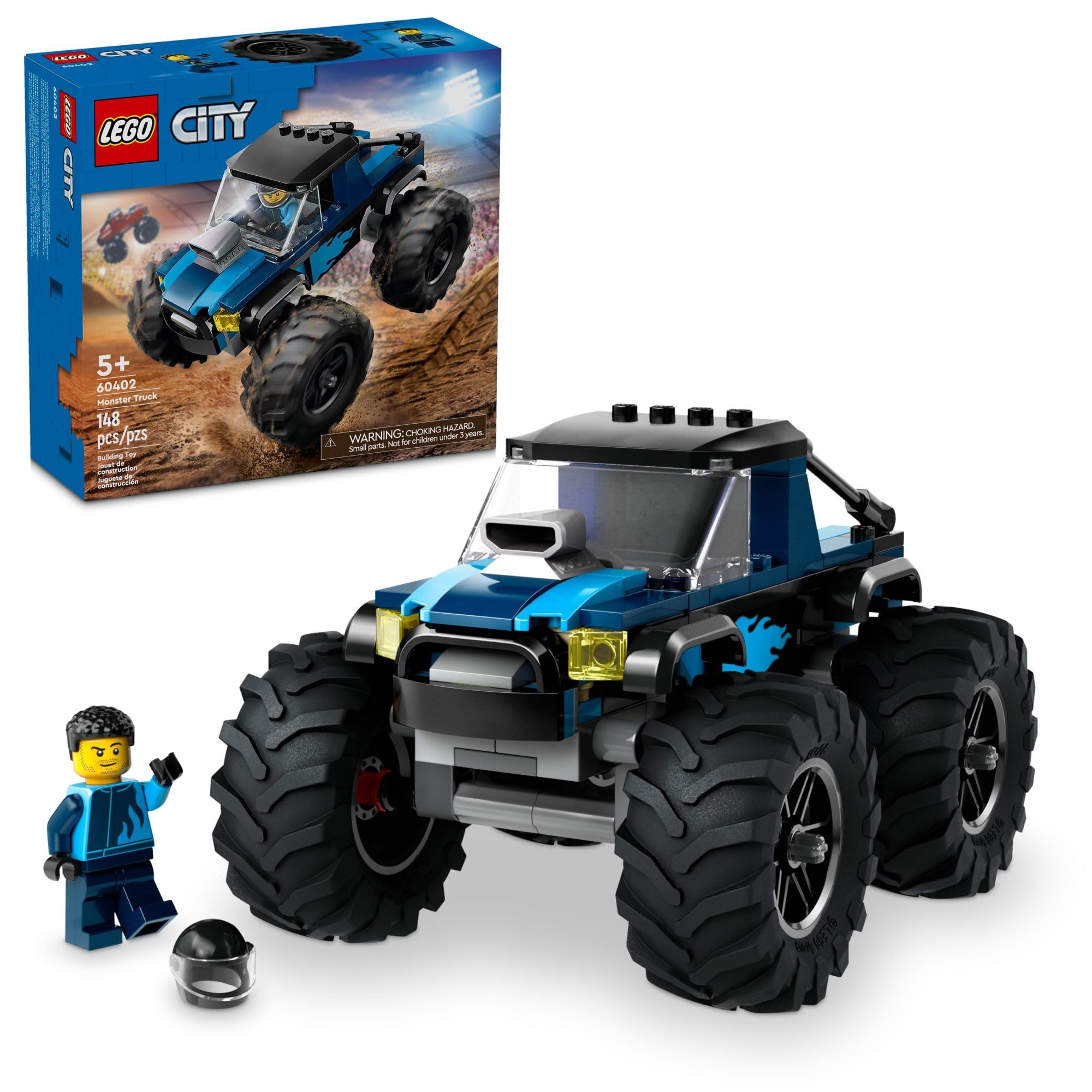 LEGO Monster Truck vista frontal mostrando diseño resistente y diversión