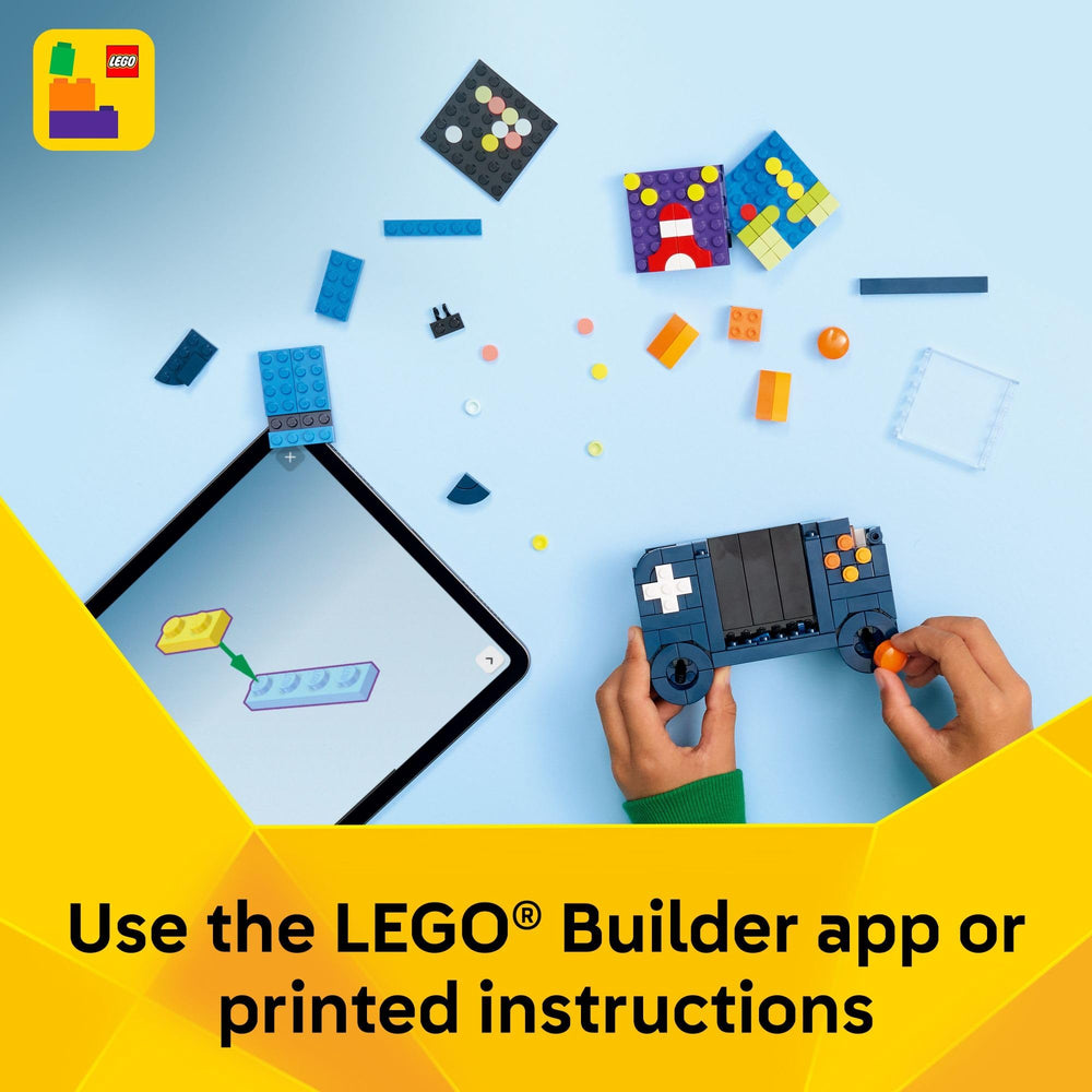 LEGO consola en habitación juvenil, aporta decoración temática y diversión
