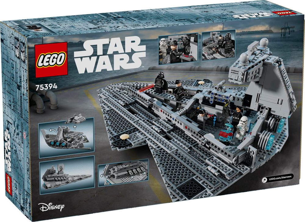 LEGO Destructor Imperial en estantería mostrando escala grande y presencia coleccionista