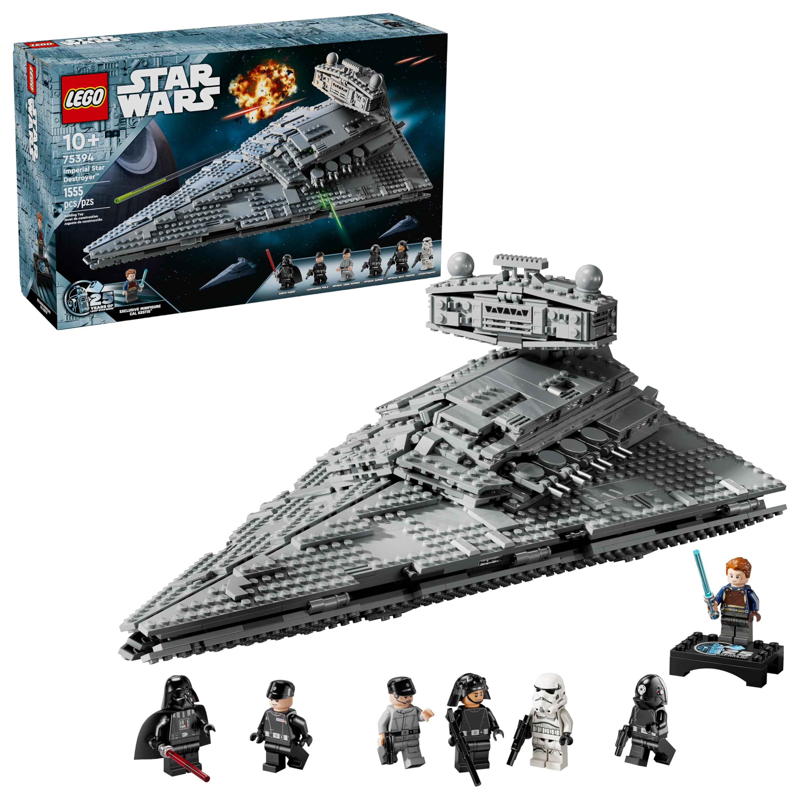 LEGO Destructor Imperial vista frontal mostrando diseño detallado y realismo