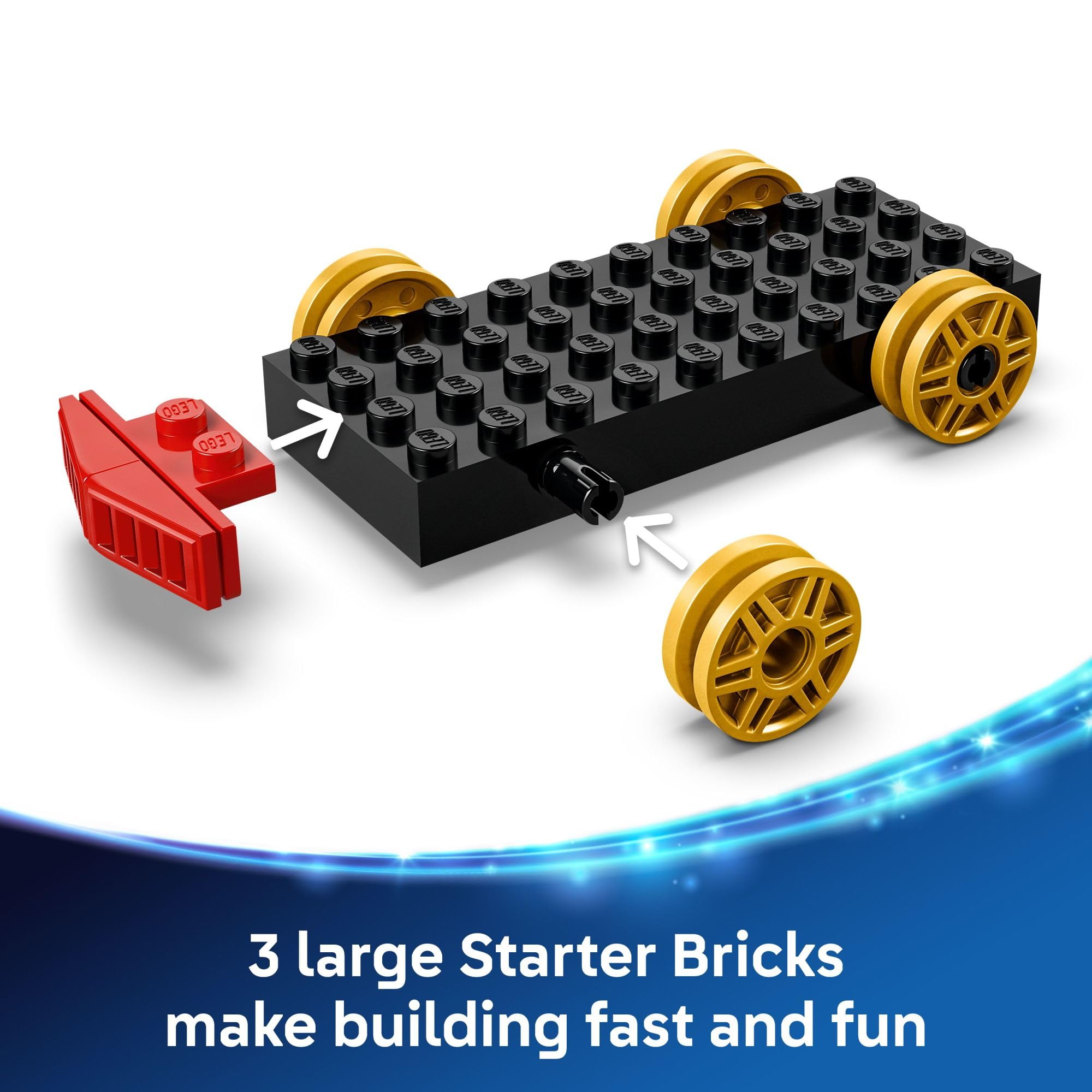 LEGO nave espacial con cabina abierta promoviendo juego imaginativo