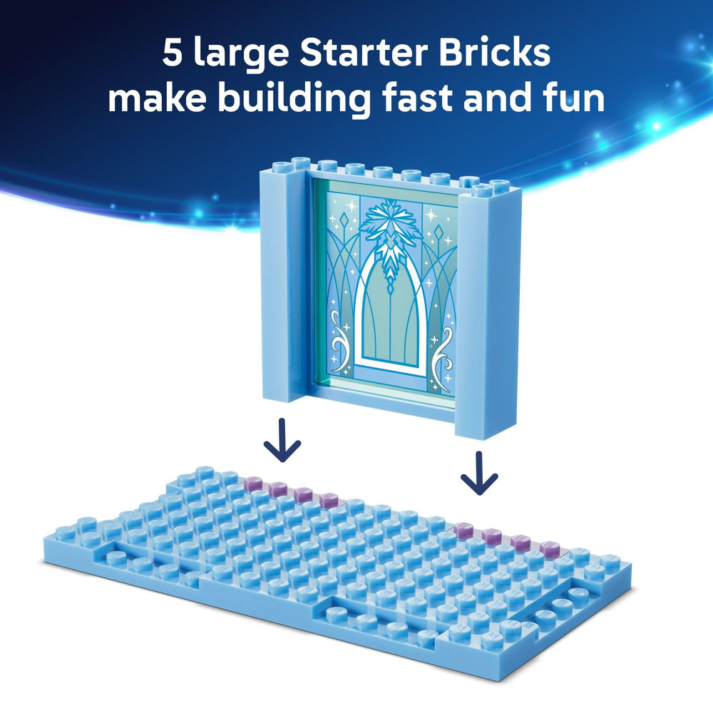 LEGO Disney trineos deslizando por la pista para acción y juego activo