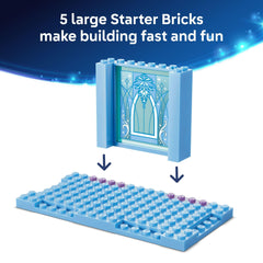 LEGO Disney trineos deslizando por la pista para acción y juego activo