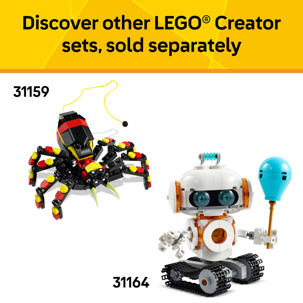 LEGO comparación de escala en mano para visualizar tamaño real