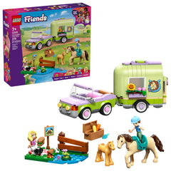 LEGO Friends remolque frontal mostrando apertura y acceso para transporte, ideal para juego de cuidado