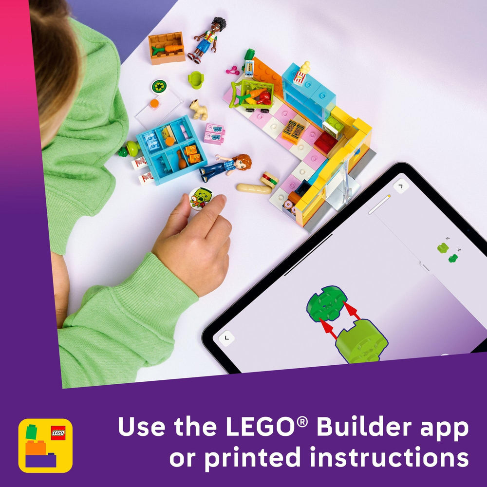 LEGO Friends comparación de tamaño con manos para referencia de escala