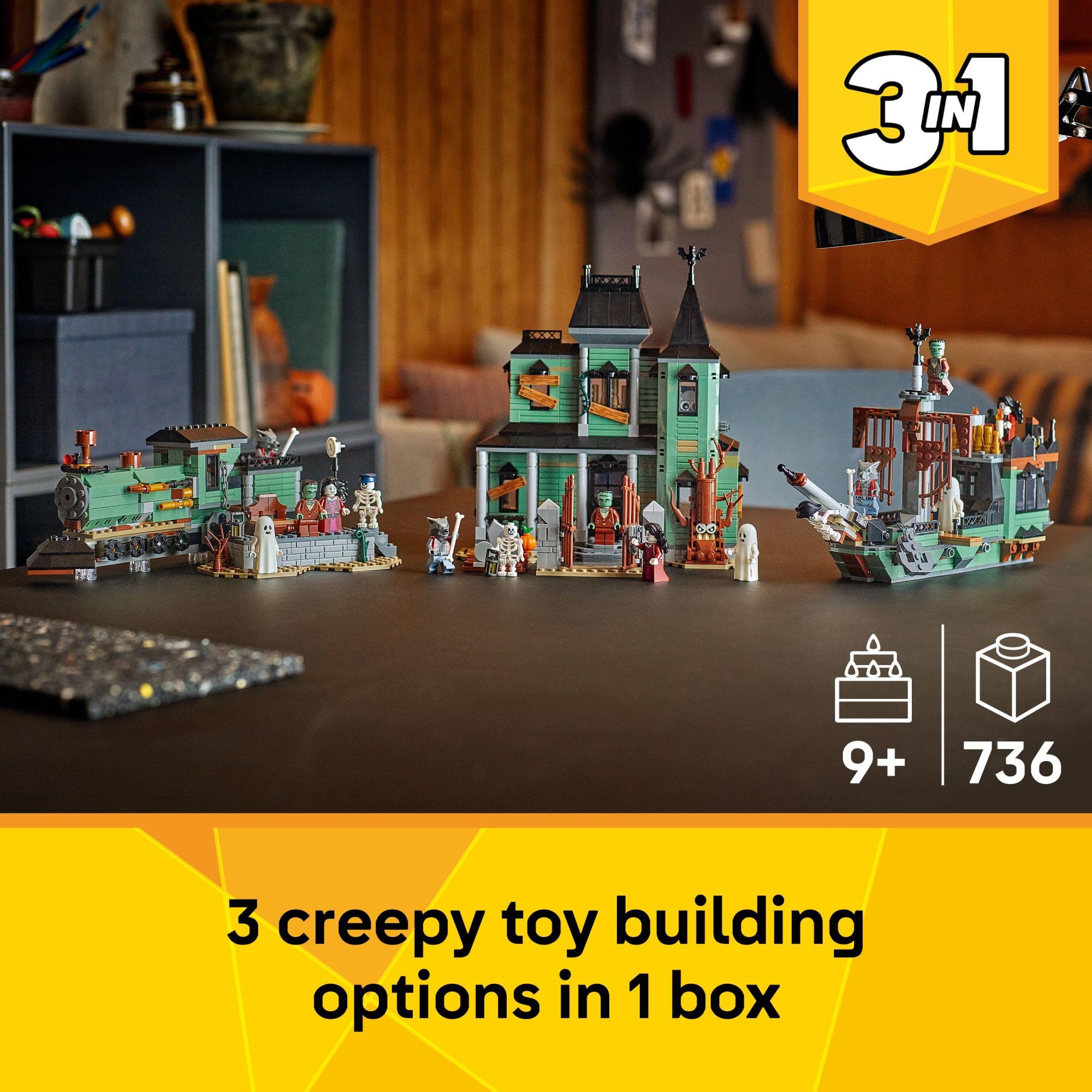 LEGO árbol desmontable y detalles exteriores que aumentan la imaginación