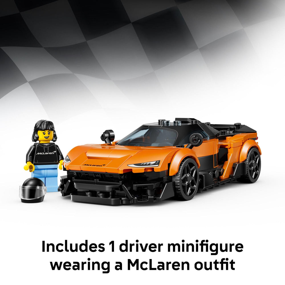 LEGO McLaren W1 minifigura con casco y llave para juego creativo