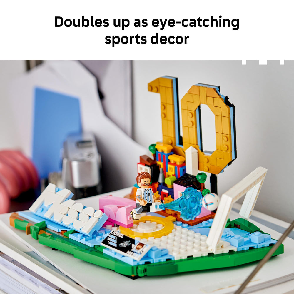 LEGO Messi primeros planos de easter eggs que añaden sorpresa al montaje