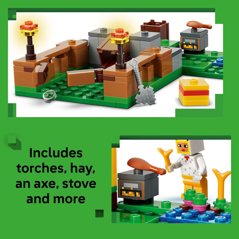 LEGO corral con puerta abierta mostrando acceso y beneficio juego narrativo