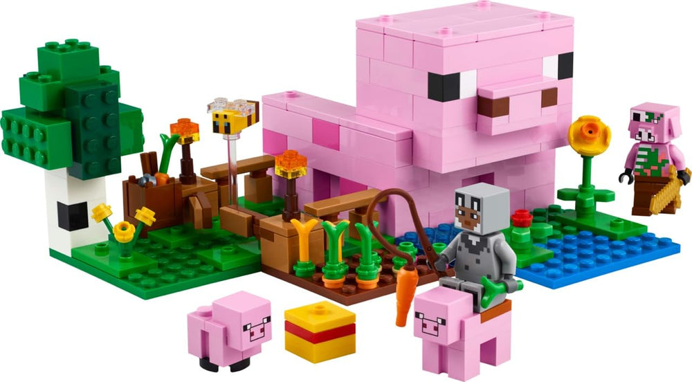 LEGO cinco figuras del set para recrear escenas Minecraft