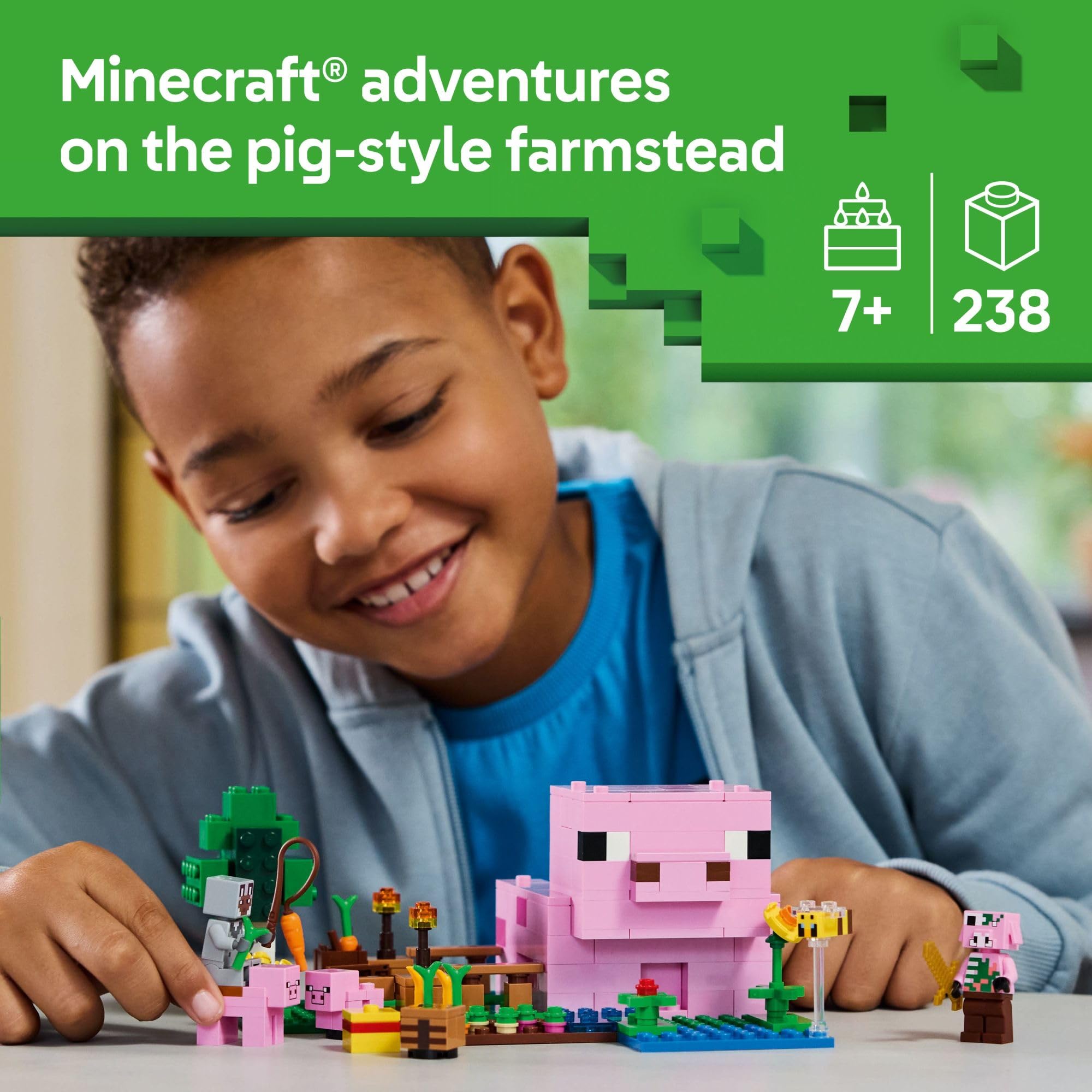LEGO huerto con patatas y remolachas para juego creativo