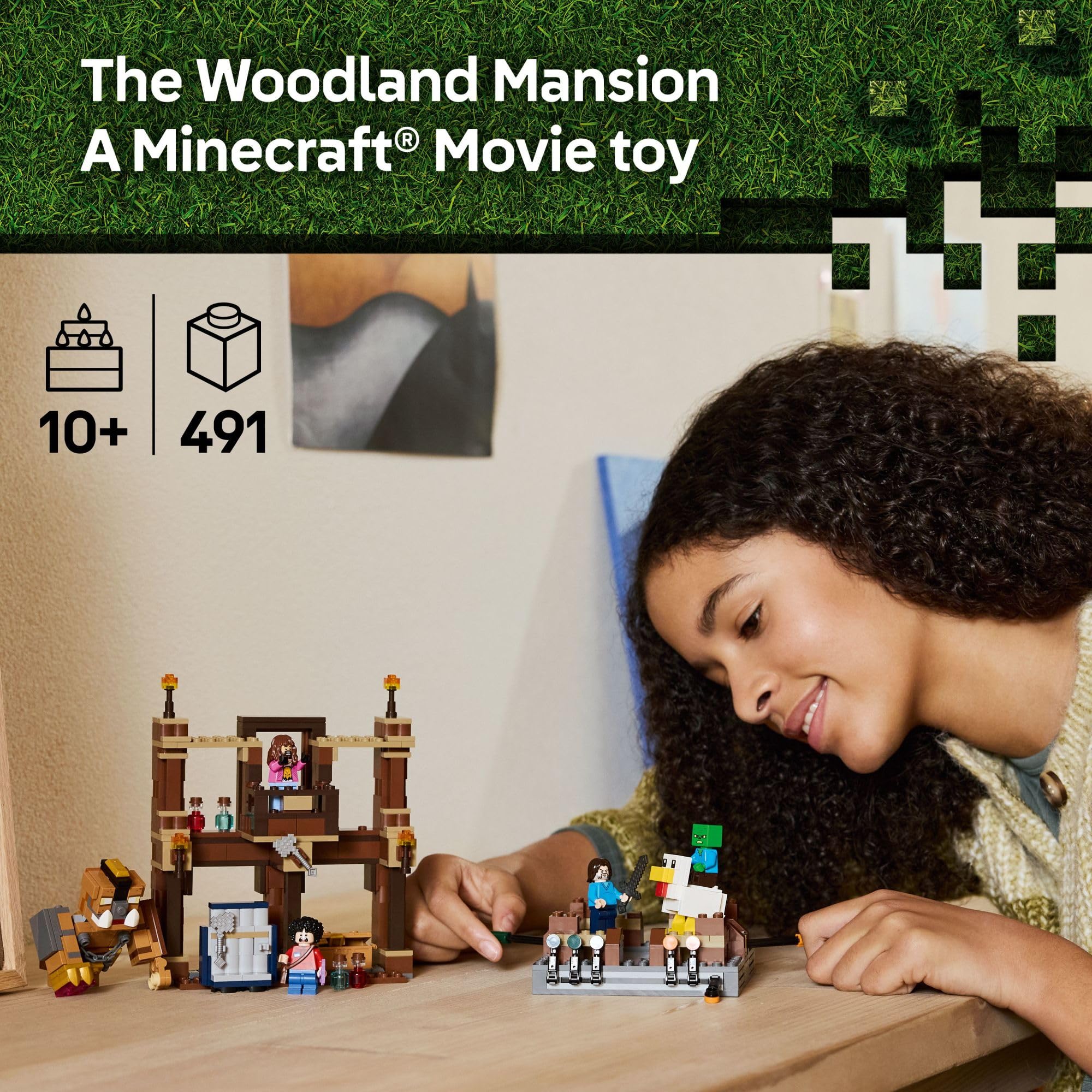 LEGO Woodland Mansion detalle del ring mostrando mecanismos y diversión