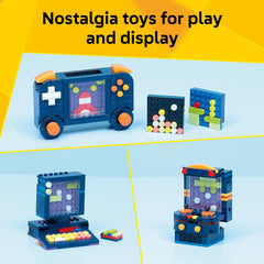 LEGO mini ordenador lateral con teclado y disco, fomenta juego imaginativo