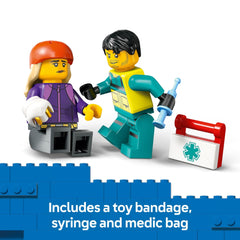 LEGO minifiguras paramédico y skateboarder para rol y narrativa