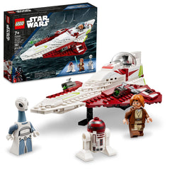 LEGO caza Jedi frontal con cockpit abierto y juego inmediato