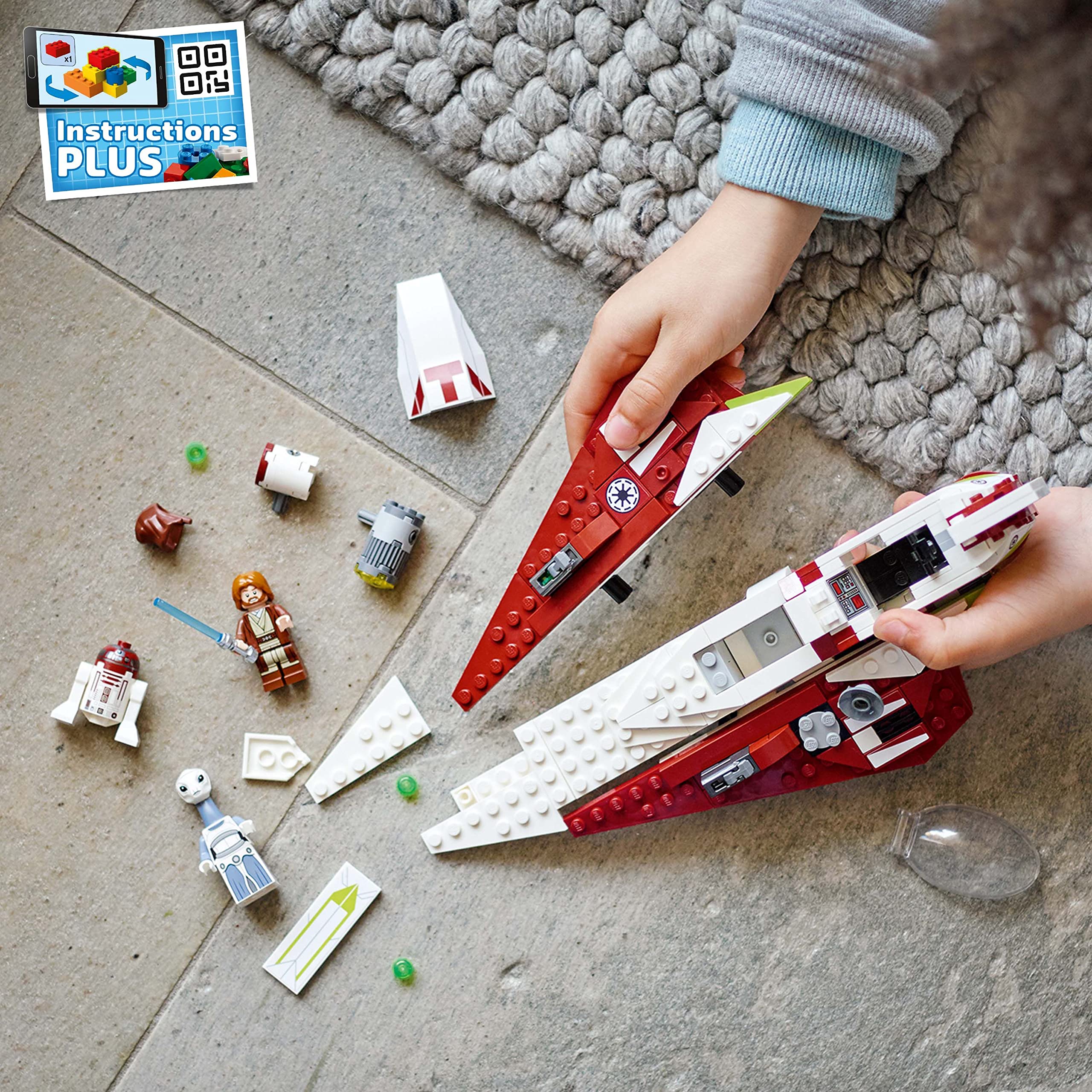 LEGO escena de juego en Kamino con Taun We y acción recreativa