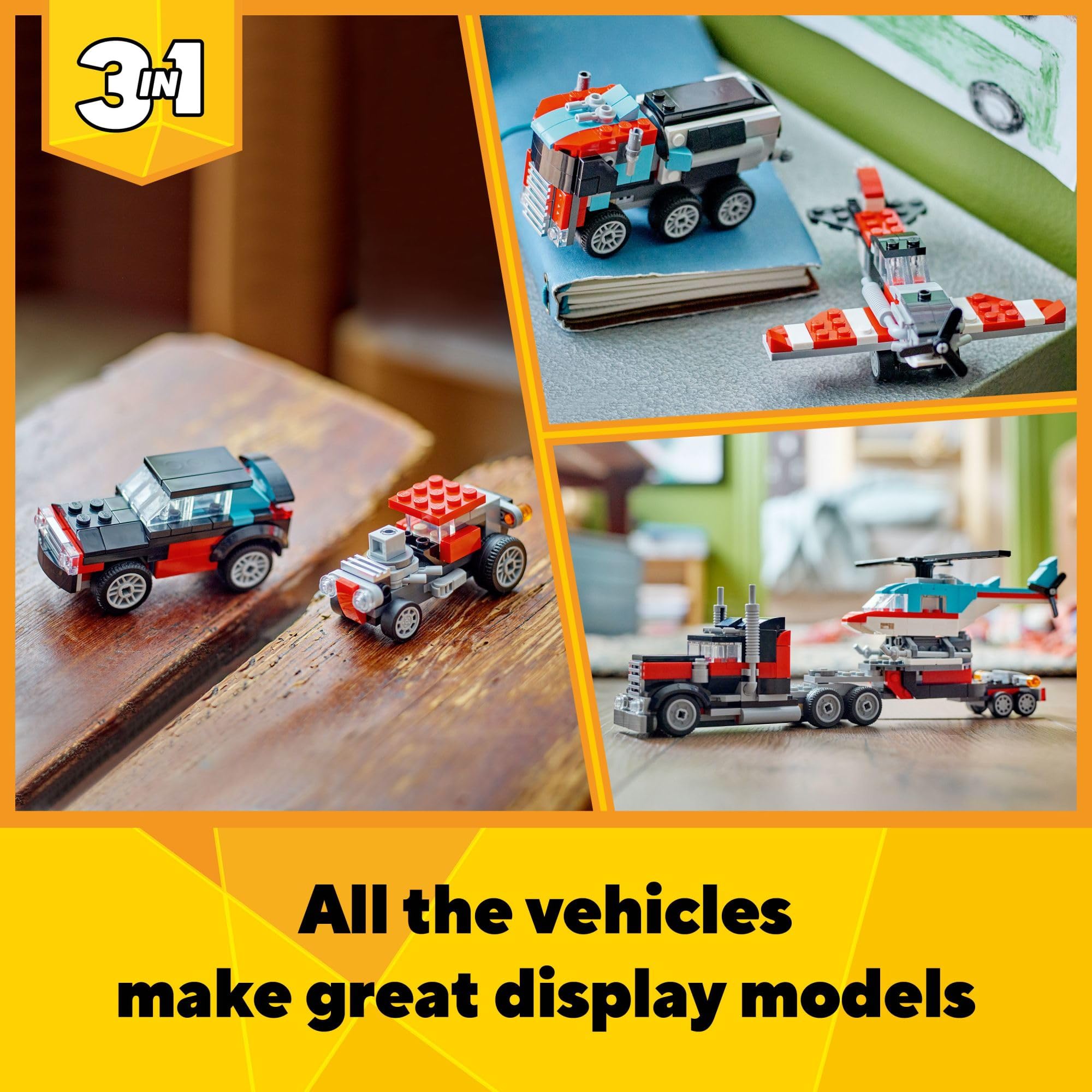 LEGO piezas extendidas demostrando tamaño y variedad de 270 piezas