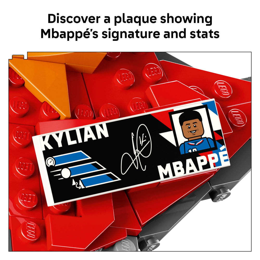 LEGO placa de estadísticas y firma que añade valor memorabilia al set