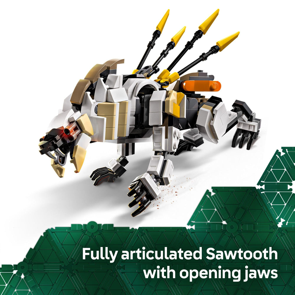 LEGO Shell‑Walker de frente con pod desmontable y garras abiertas