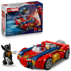 LEGO coche frontal mostrando el diseño y atractivo para juego rápido