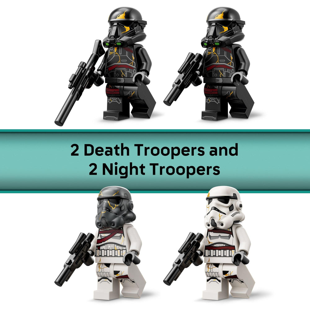 LEGO compartimento trasero que guarda las armas de los troopers para orden