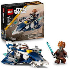 LEGO Plo Koon vista frontal del microfighter, detalle auténtico y compacto