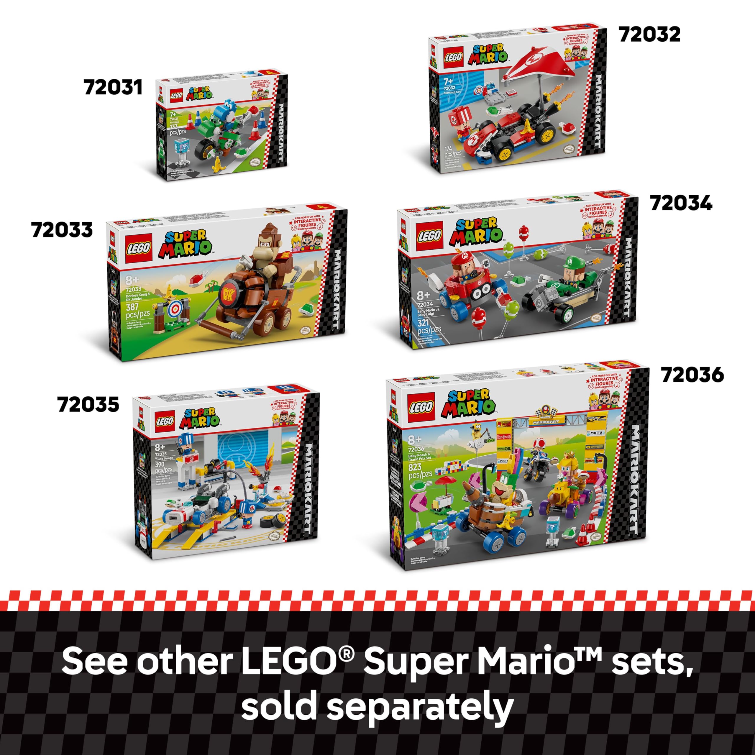 LEGO Super Mario escena ambientada en pista que inspira juego compartido